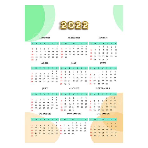 Transparent Calendar Png Image Simple 2022 Calendar In Transparent