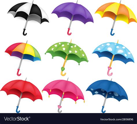 Umbrellas Royalty Free Vector Image Vectorstock