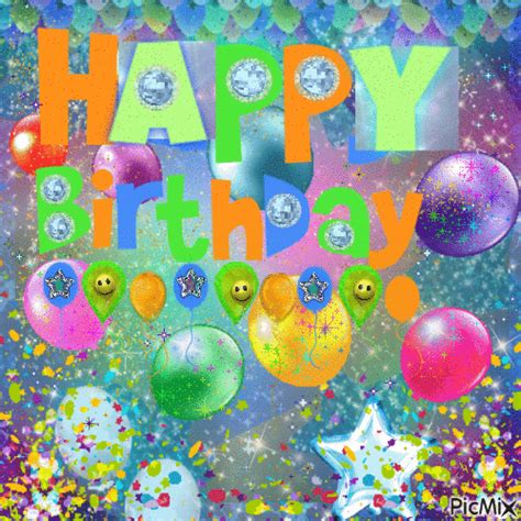 Color Sparkle Happy Birthday Balloons Pictures Photos And Images For