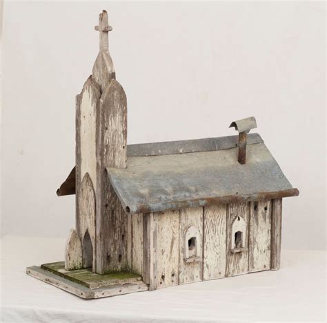 Shop fine gifts from monticello! Folk Art Church Birdhouse at 1stdibs
