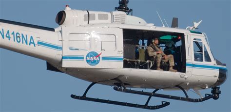 Bell Uh 1 Huey Carrying A Nasa Emergency Response Team Officer During A