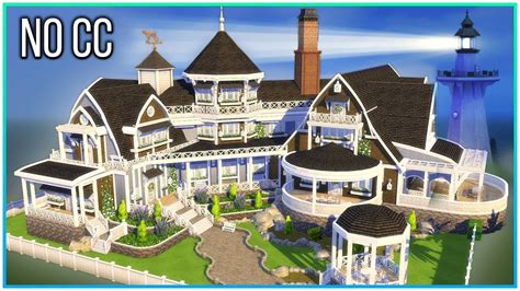 Sims 4 Speed Build Cape Cod Dream Residence Kate Emerald Youtube