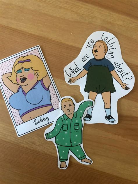 Bobby Hill Paper Sticker Pack Etsy