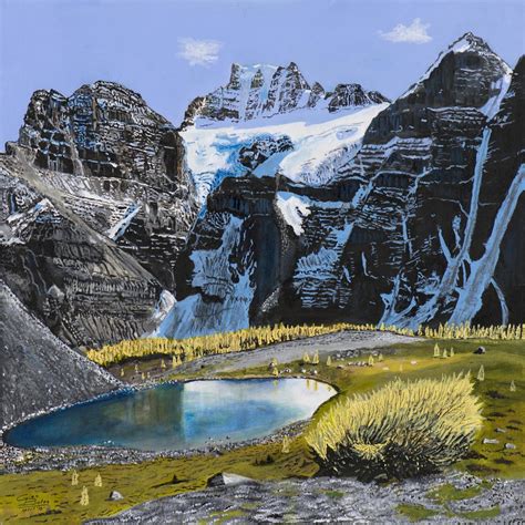 Glen Boles The Alpine Artist Early Fall In Larch Valley