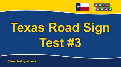 Texas Road Signs Test No 3 Youtube