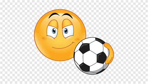 Emoji Holding Soccer Emoji Smiley Football Emoticon Sticker Emoji