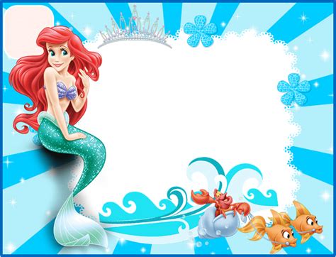 Some document may have the forms already filled, you have to delete it by yourself. little mermaid birthday invitations free printables ...
