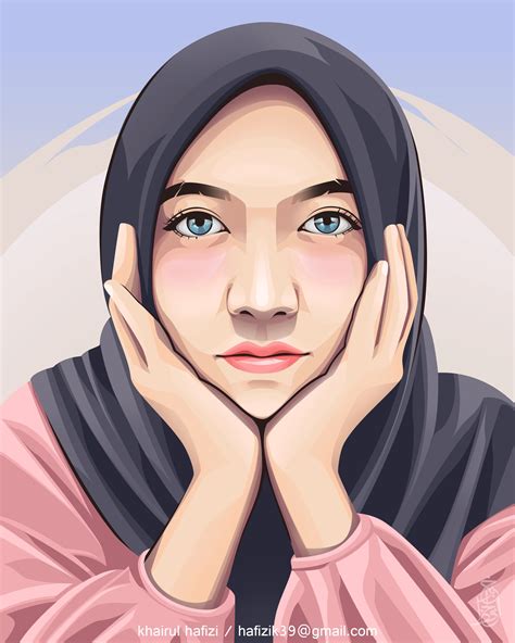 Khairulhafizi I Will Draw Your Portrait In Vector For 20