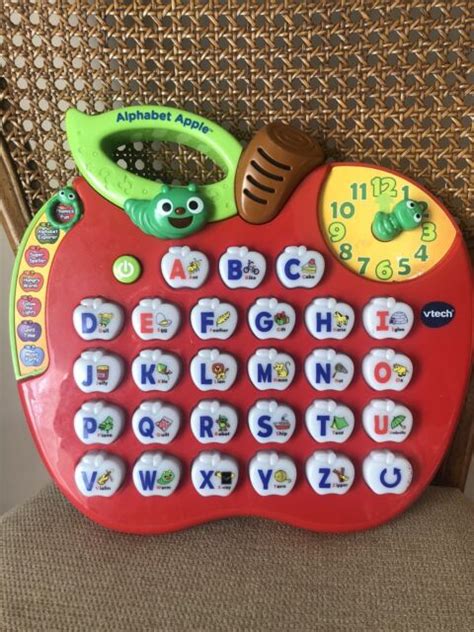 Vtech Alphabet Apple Interactive Letters Learning Toy Sounds And Music Ebay