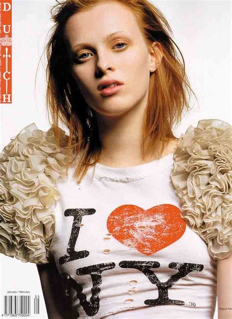 This Miguel Adrover Tee That She S Wearing Karen Elson Dyed Red Hair Red Hair Color 90s