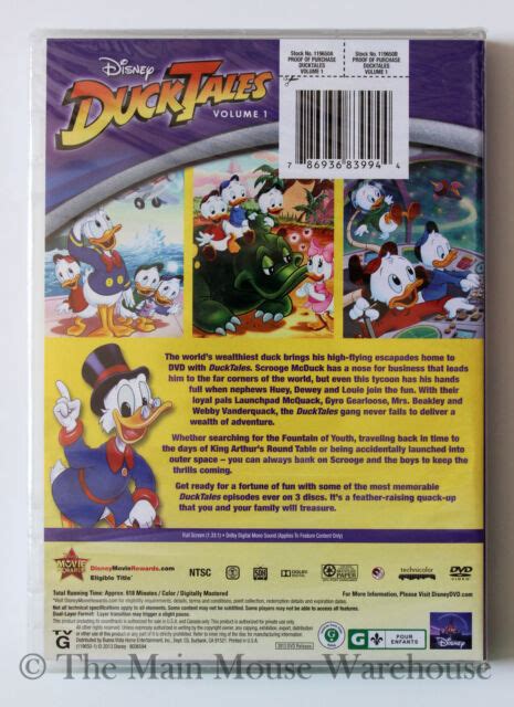 Ducktales Volume 1 Dvd 1987 For Sale Online Ebay