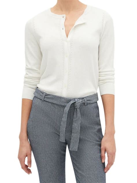 Banana Republic New Banana Republic Womens Off White Luxe Cashmere