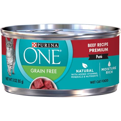 4.2 out of 5 stars 56. Purina ONE Grain Free Premium Pate Beef Canned Cat Food ...