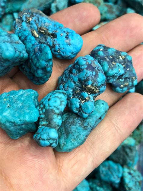 50 G Turquoise Stone 100 Natural Rough Turquoise Material Etsy