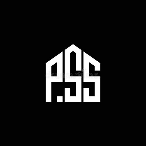 Pss Letter Logo Design On Black Background Pss Creative Initials