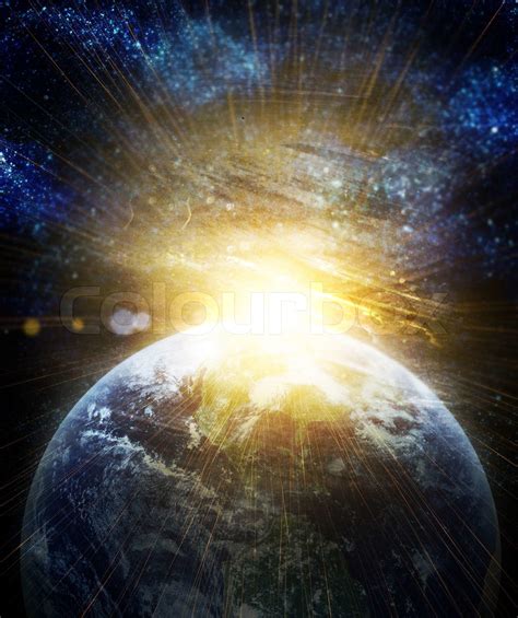 Realistic Planet Earth In Space Stock Image Colourbox