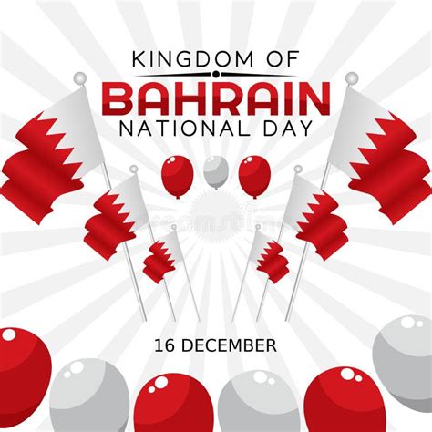 Vector Graphic Of Kingdom Of Bahrain National Day Perfect For Kingdom