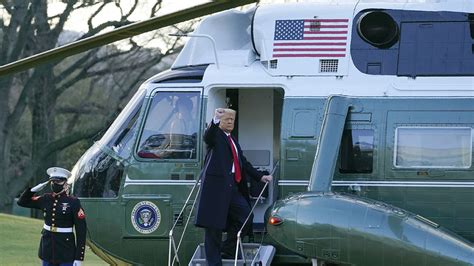 Trump Leaves White House Boards Marine One Abc7 Chicago