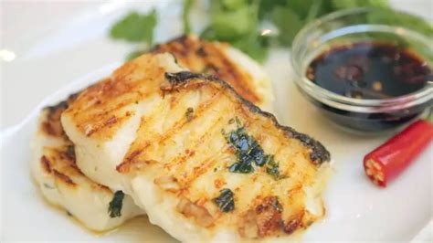 Asian Sea Bass Grilled With A Sweet Soy Ginger Sauce Angel Wong S Kitchen Asian