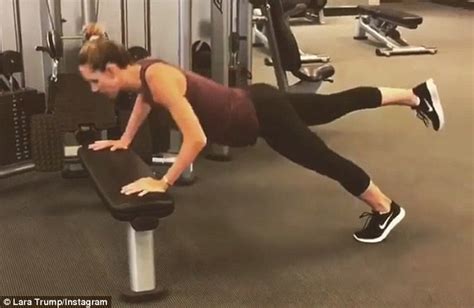 Lara Trump Shows Off Her Muscular Arms During Workout Daily Mail Online