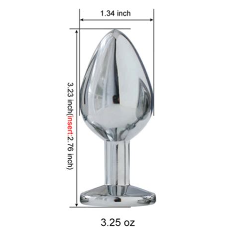 Anal Butt Plug Stainless Metal Butt Plug Sex Toy For Women Men Couple Red M Ebay