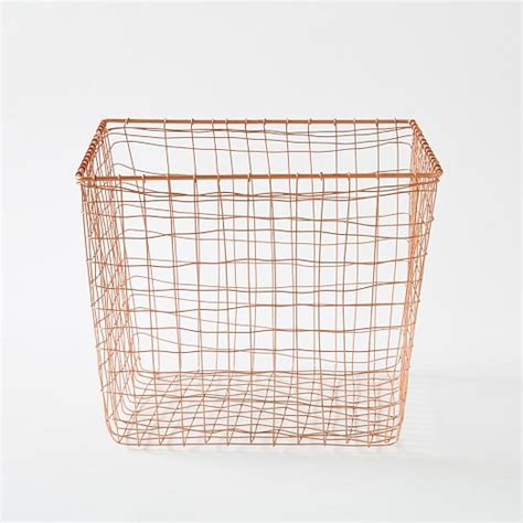 Fine meshes as filters or screens (e.g. Wire Mesh Basket - Copper | west elm