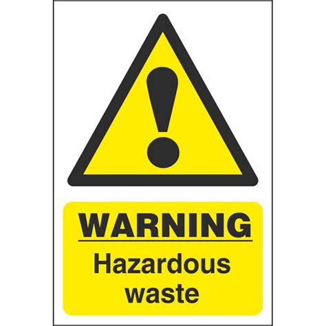 Hazardous Waste Chemical Warning Signs Dangerous Goods Safety Signs