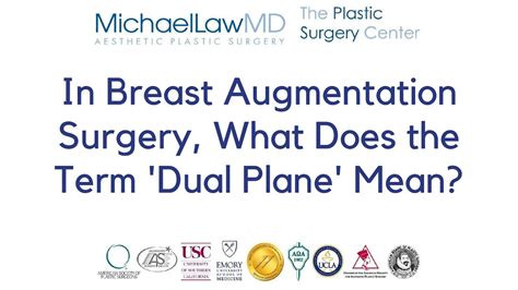 In Breast Augmentation Surgery What Does The Term Dual Plane Mean
