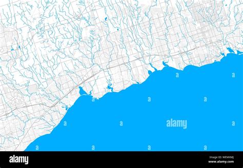 Rich Detailed Vector Area Map Of Ajax Ontario Canada Map Template