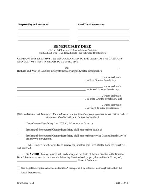 Colorado Life Estate Deed Form Fill Out And Sign Online Dochub
