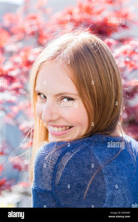Portrait Of A Young Woman Stock Photo Alamy
