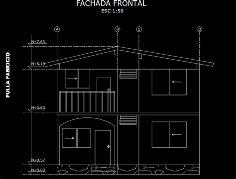 Two Storey House 2d Dwg Plan For Autocad Designs Cad