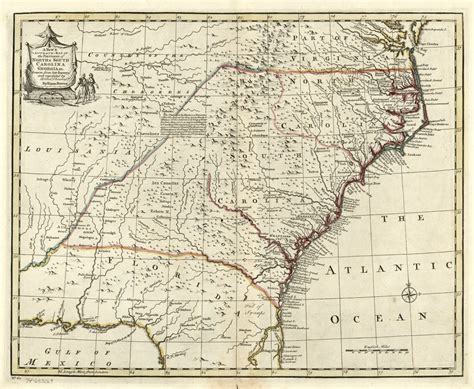 Map of north and south carolina. Map, Available Online, 1700 to 1799, North Carolina ...