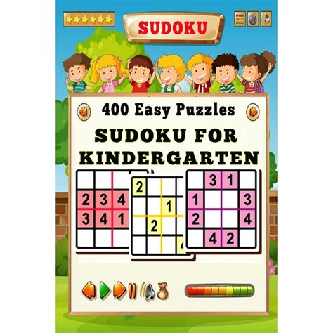 Sudoku For Kindergarten 400 Easy Sudoku Puzzles For Kids 4x4 Sudoku