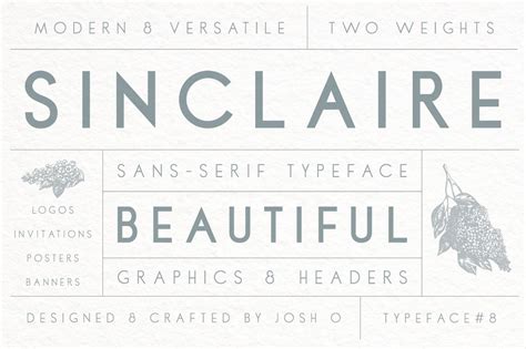 Sinclaire A Classic Sans Serif Sans Serif Fonts Creative Market