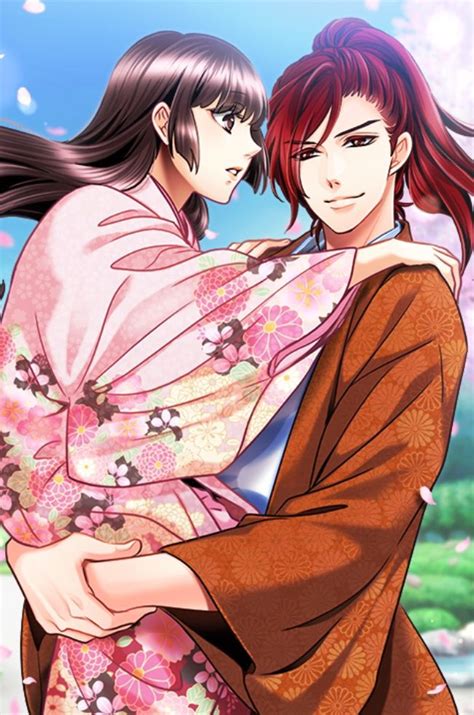 Samurai Love Ballad Party Anime Couple Illustration