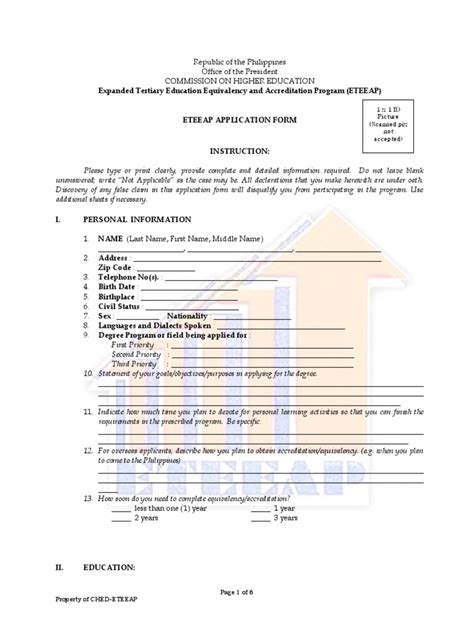Eteeap Application Form Pdf Academic Degree University And