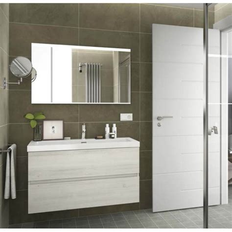 Meuble bas salle de bain gifi bright shadow online. Meuble salle de bain suspendu 2 tiroirs FUSSION LINE 1000 Sbiancato - SALGAR 23307 - Vita Habitat
