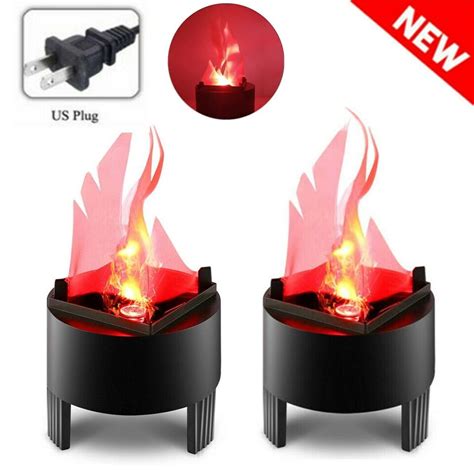 Led Artificial Fire Lamp Fake Flame Effect D Fire Campfire Light Xmas