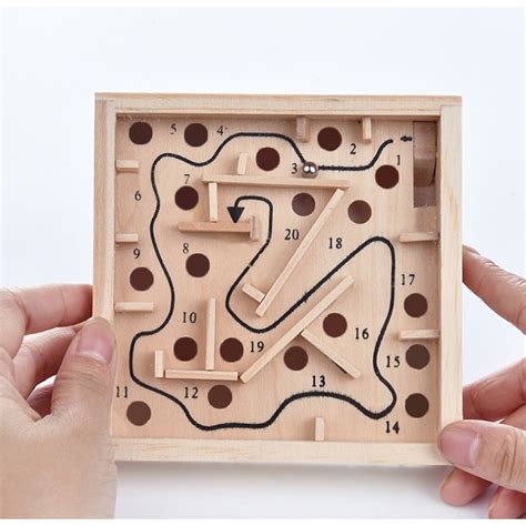Mini Wooden Labyrinth T For Toys