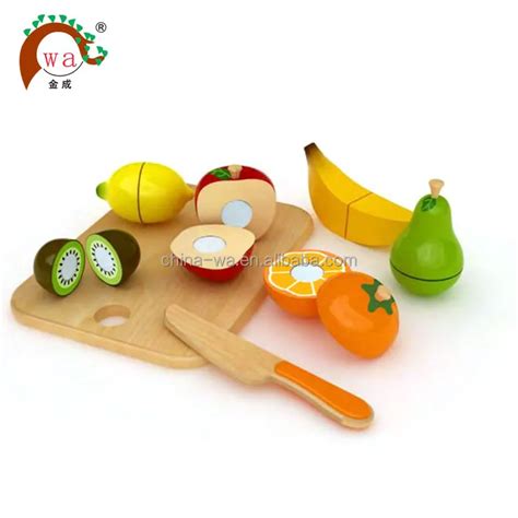 مجموعة الفاكهة الخشبية التعليمية لعبة للأطفال نتظاهر اللعب ألعاب مطبخ معرف المنتج426768720