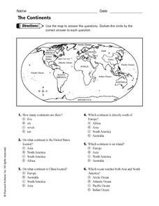 continents lesson plans worksheets lesson planet