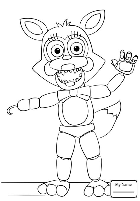 Fnaf Foxy Coloring Pages At Free Printable Colorings
