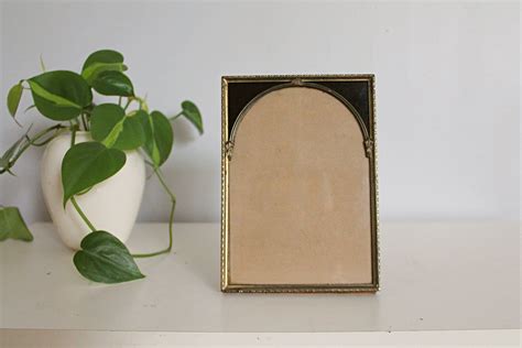 Vintage Art Deco Picture Frame Reverse Painted Picture Frame Etsy