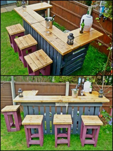 Make your kitchen a showplace with custom wood countertops! DIY Pallet Outdoor Bars You Can Whip Up In No Time