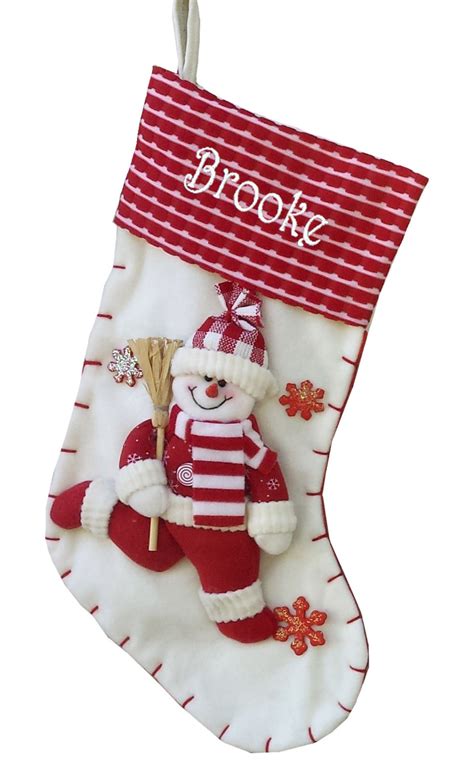 A wide variety of candy stockings options are available to you, such as supply type, technics, and material. 19" Red and White Candy Cane Like Snowman Christmas Stocking