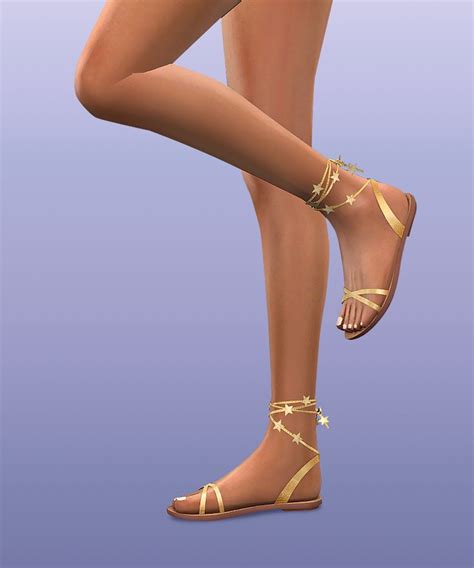 Jius Metallic Leather Sandals 01 Sims 4 Cc Shoes Sims 4 Cc Packs Sims Cc