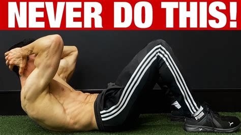 NEVER DO CRUNCHES LIKE THIS 10 Most Common Mistakes