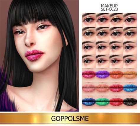 Goppols Me Gpme Gold Makeup Set Cc23 Download At Goppolsme Gold
