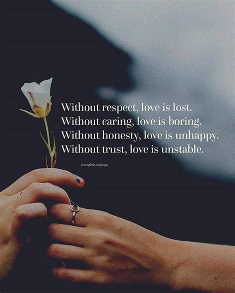 These brief quotes speak volumes about love. Inspirational Positive Quotes :Without respect love is ...